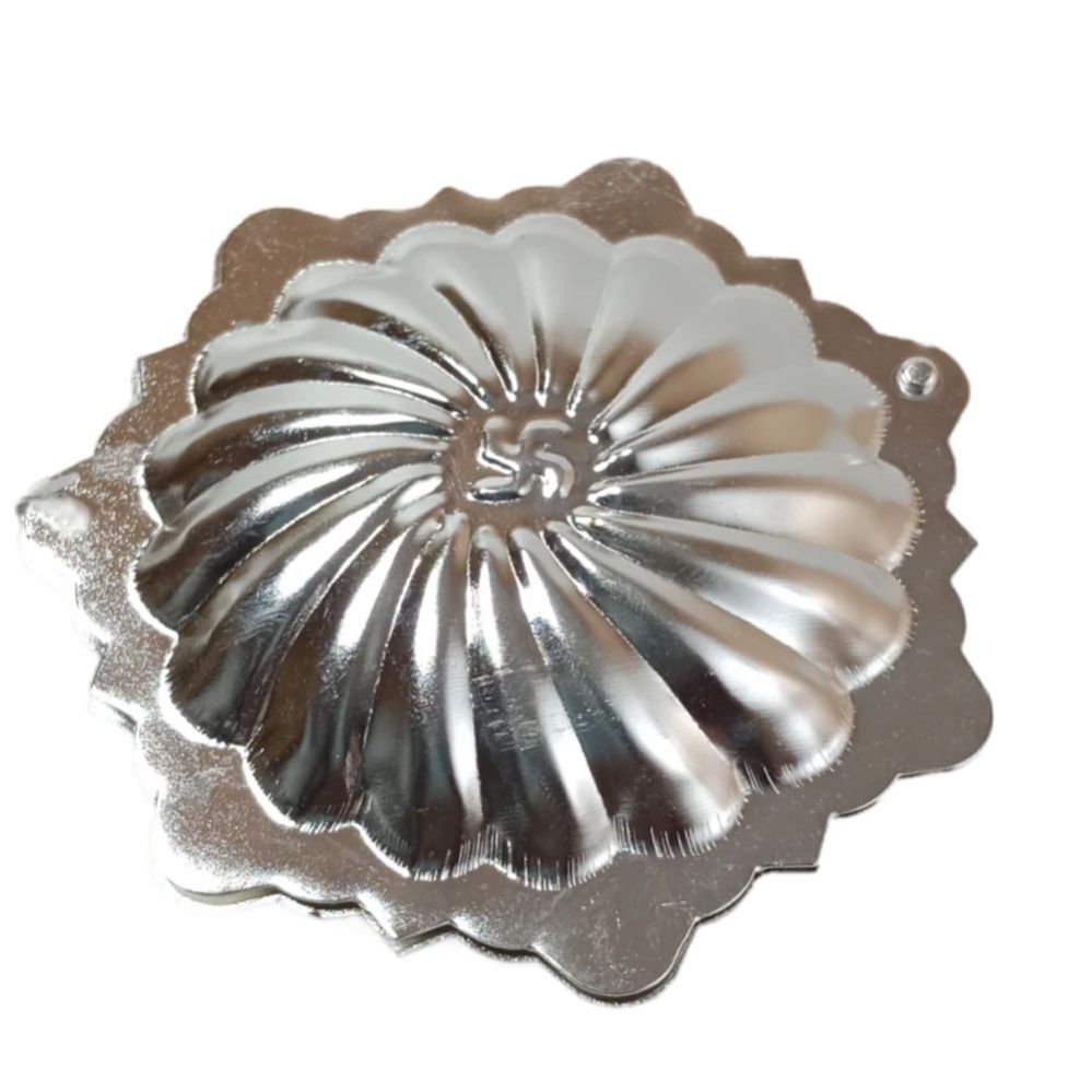 German Silver Kumkum - Lid Shell