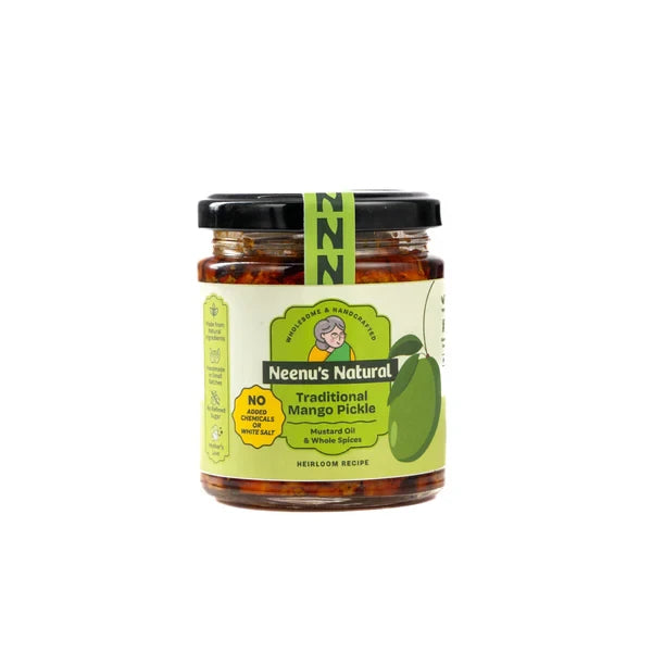 Neenus Natural Traditional Mango Pickle in Cold Pressed Mustard Oil