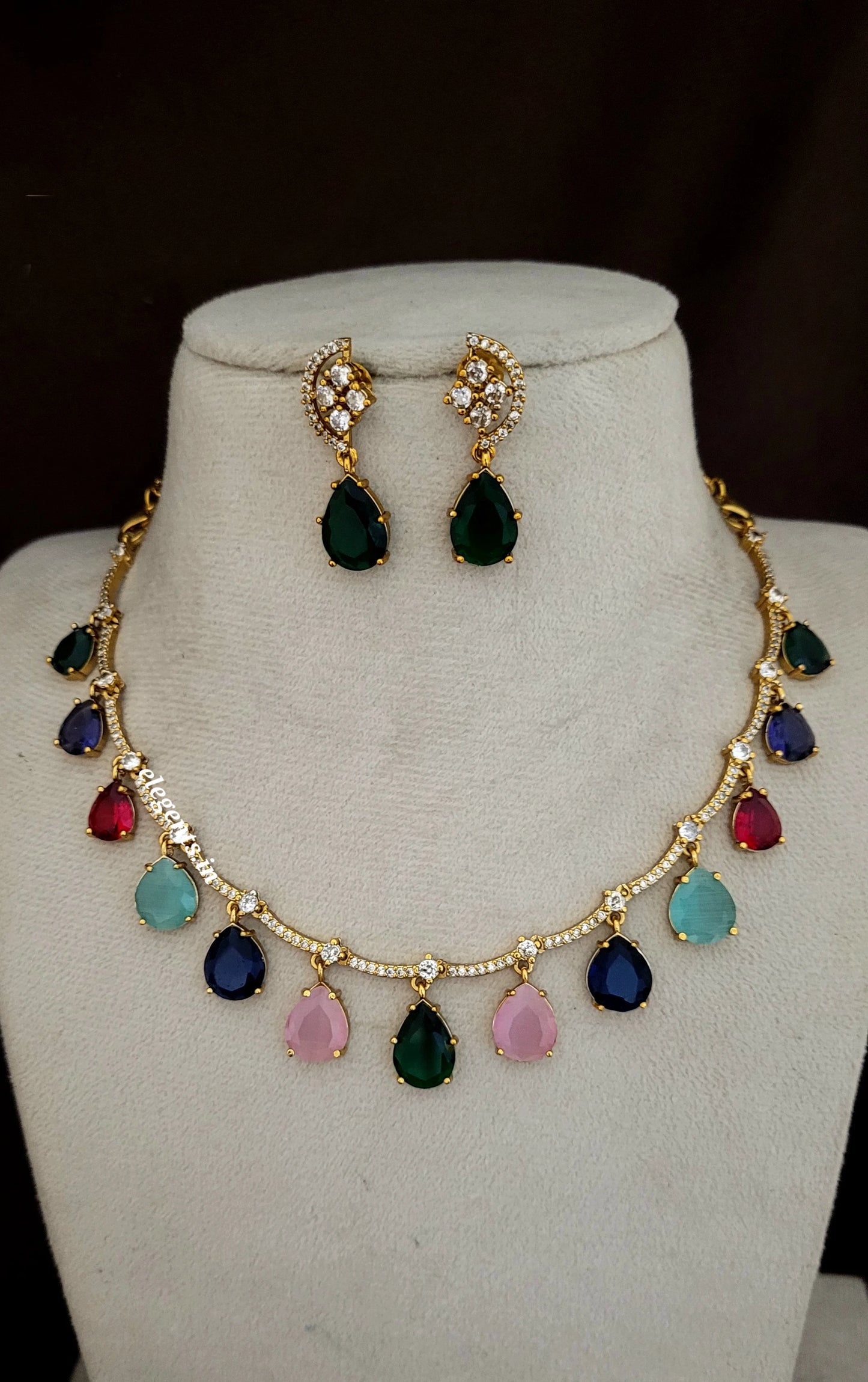 Elegents' Multi Color Drop Nk Set