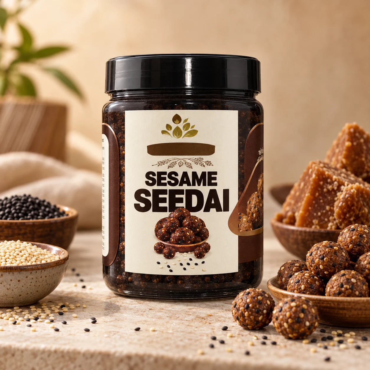 thepalmera Sesame Seedai with Palm Jaggery