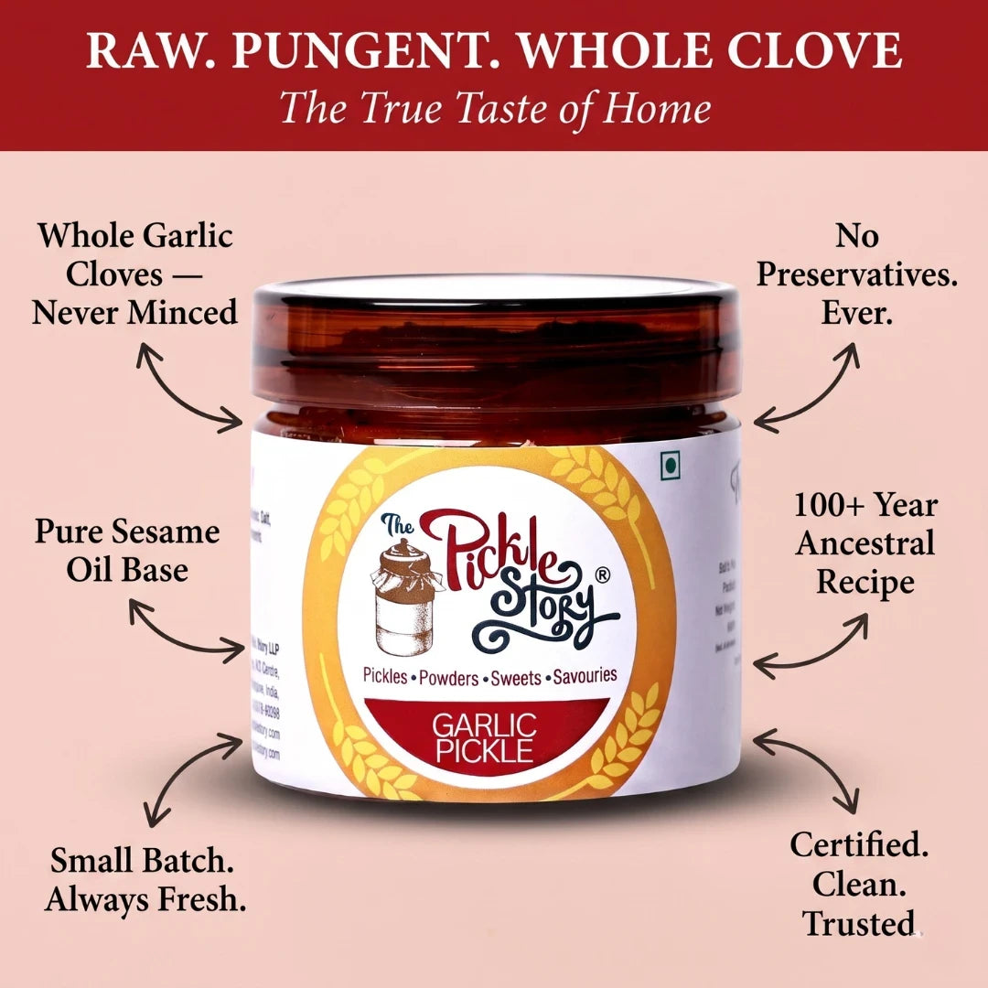 Picklestory Garlic pickle (Lahsun Ka Achar)