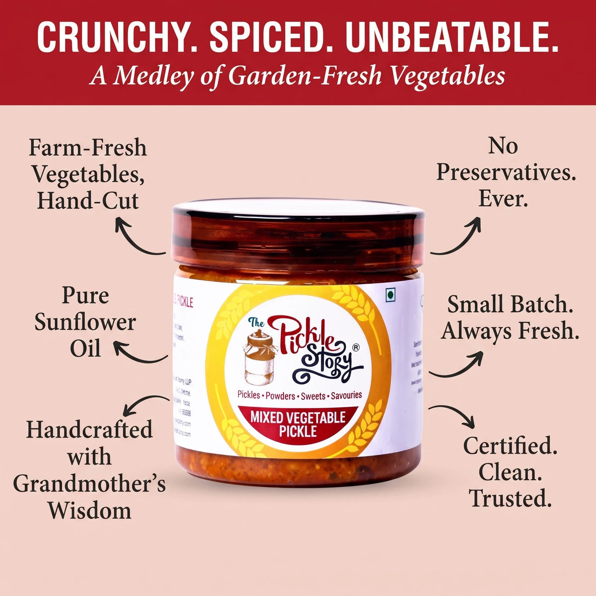 Picklestory Mixed Vegetable Pickle