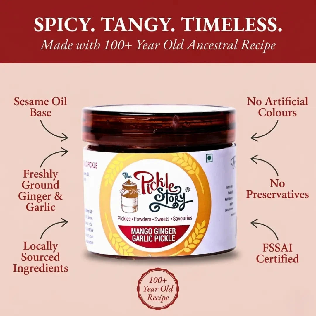 Picklestory Mango Ginger Garlic Pickle -Allapkai