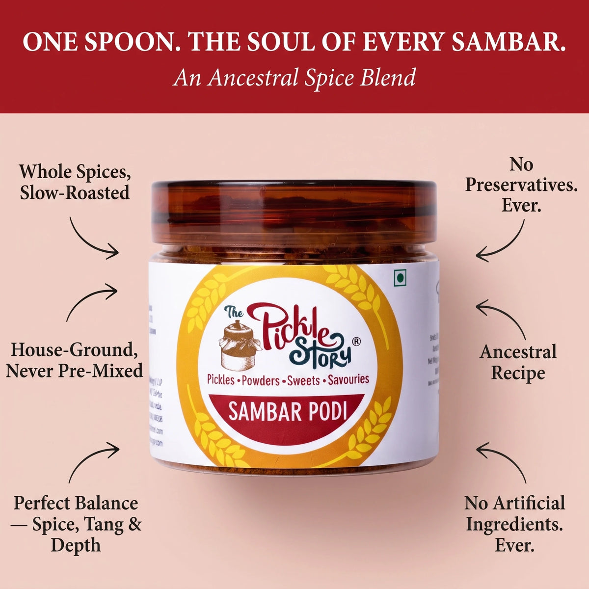 Picklesstory Traditional Sambar Podi