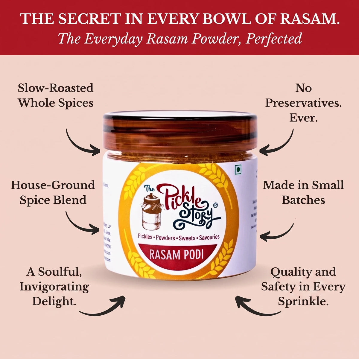 Picklestory Instant Rasam Podi- Andhra Style