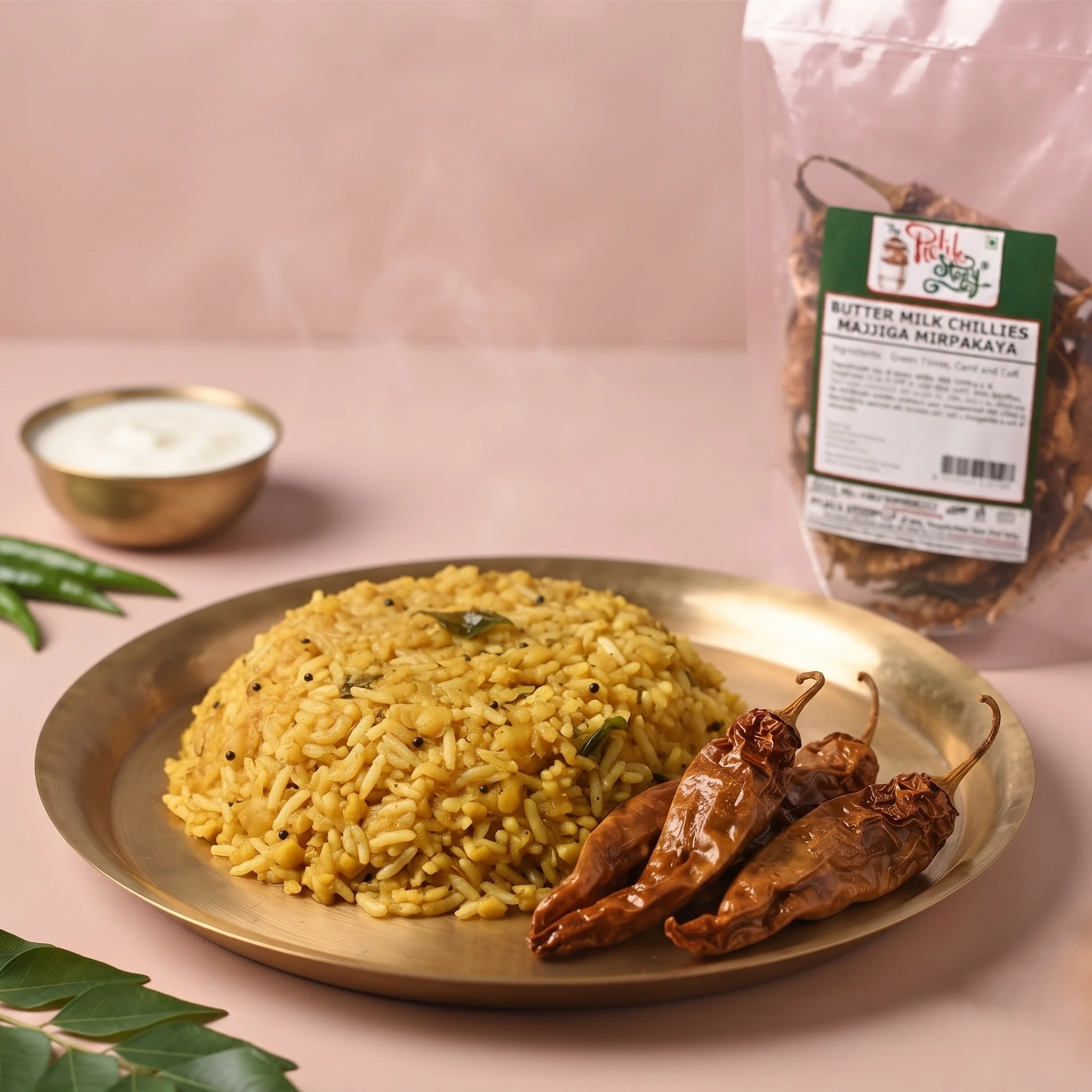 Picklestory Sun-Dried Curd Chillies- Majjiga Mirapakayalu