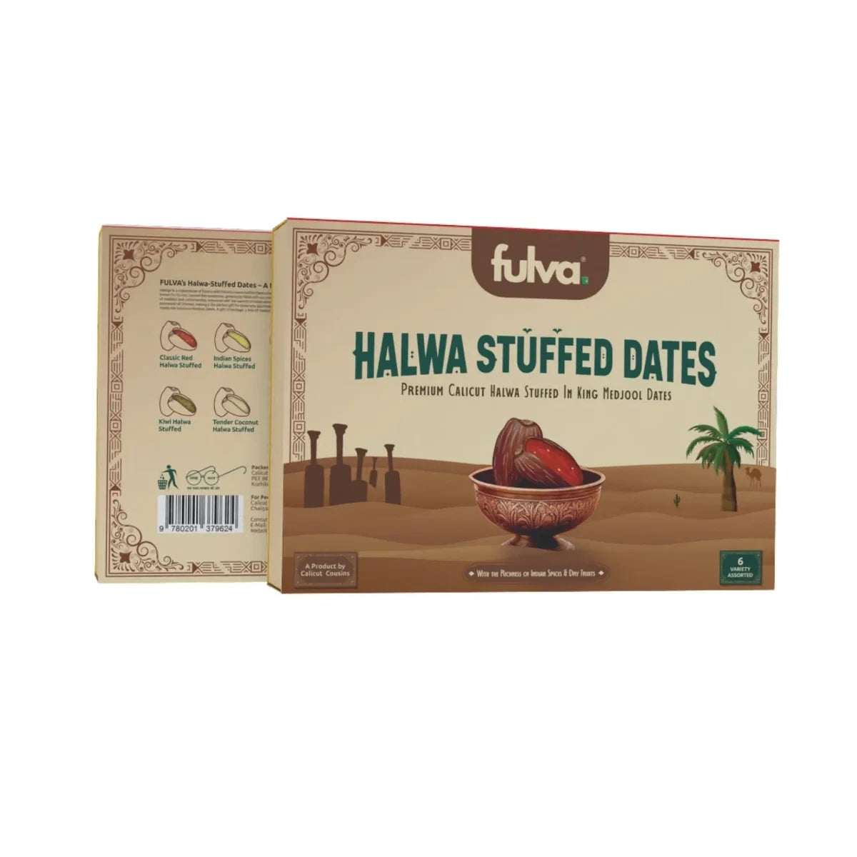 Fulva's Halwa Stuffed Medjool Dates