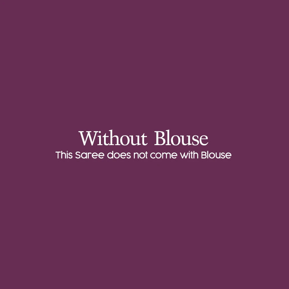 Pothys Borderless Purple Plain Khadi Cotton Saree
