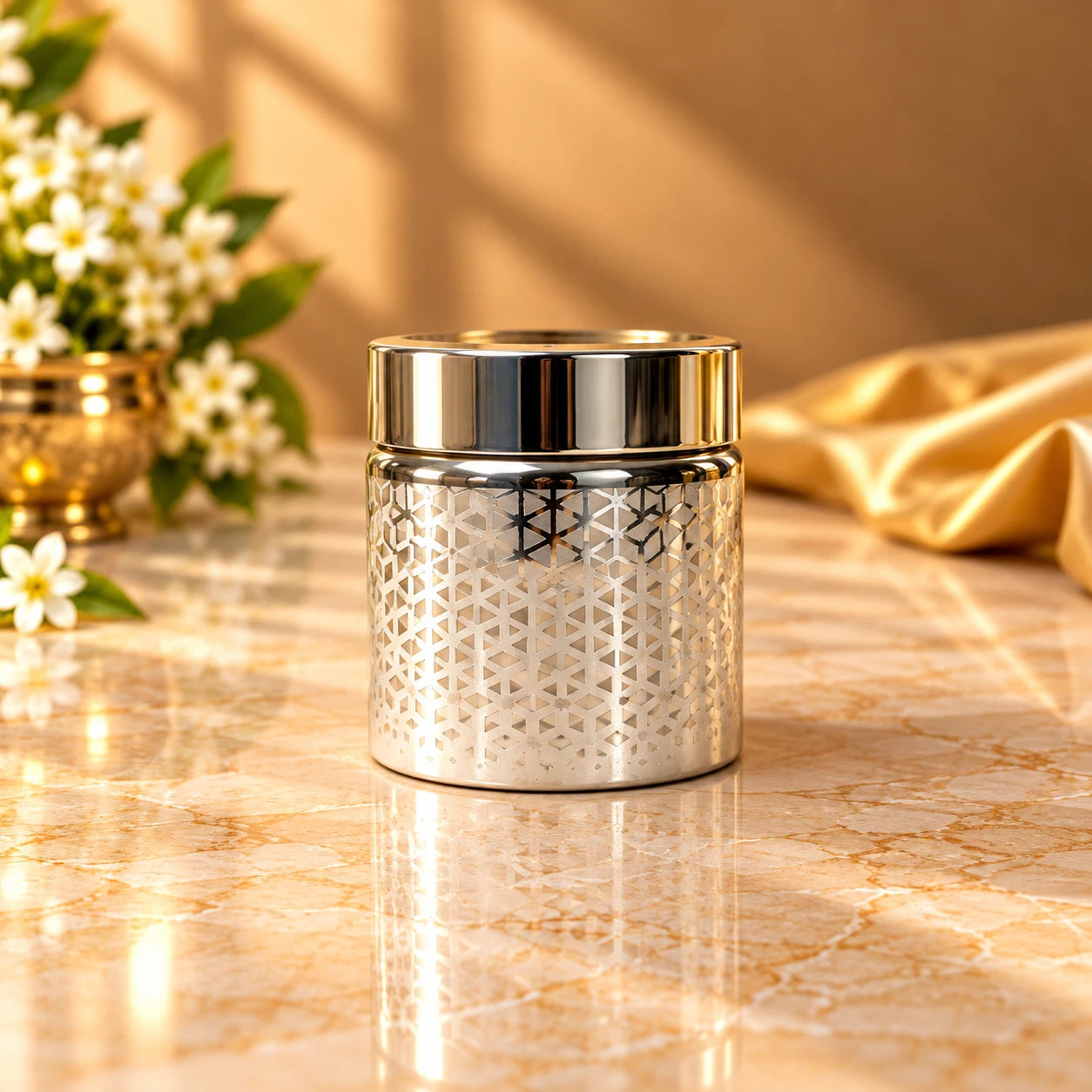 Silver Glow Container
