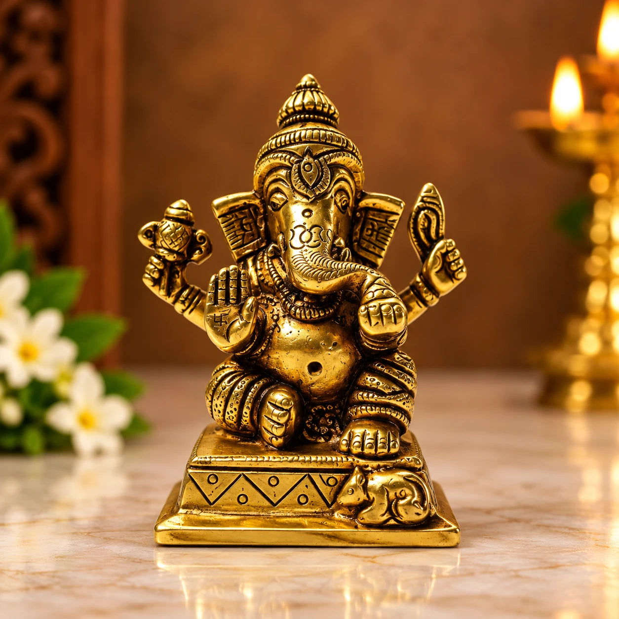 Ganesh Idol - Brass