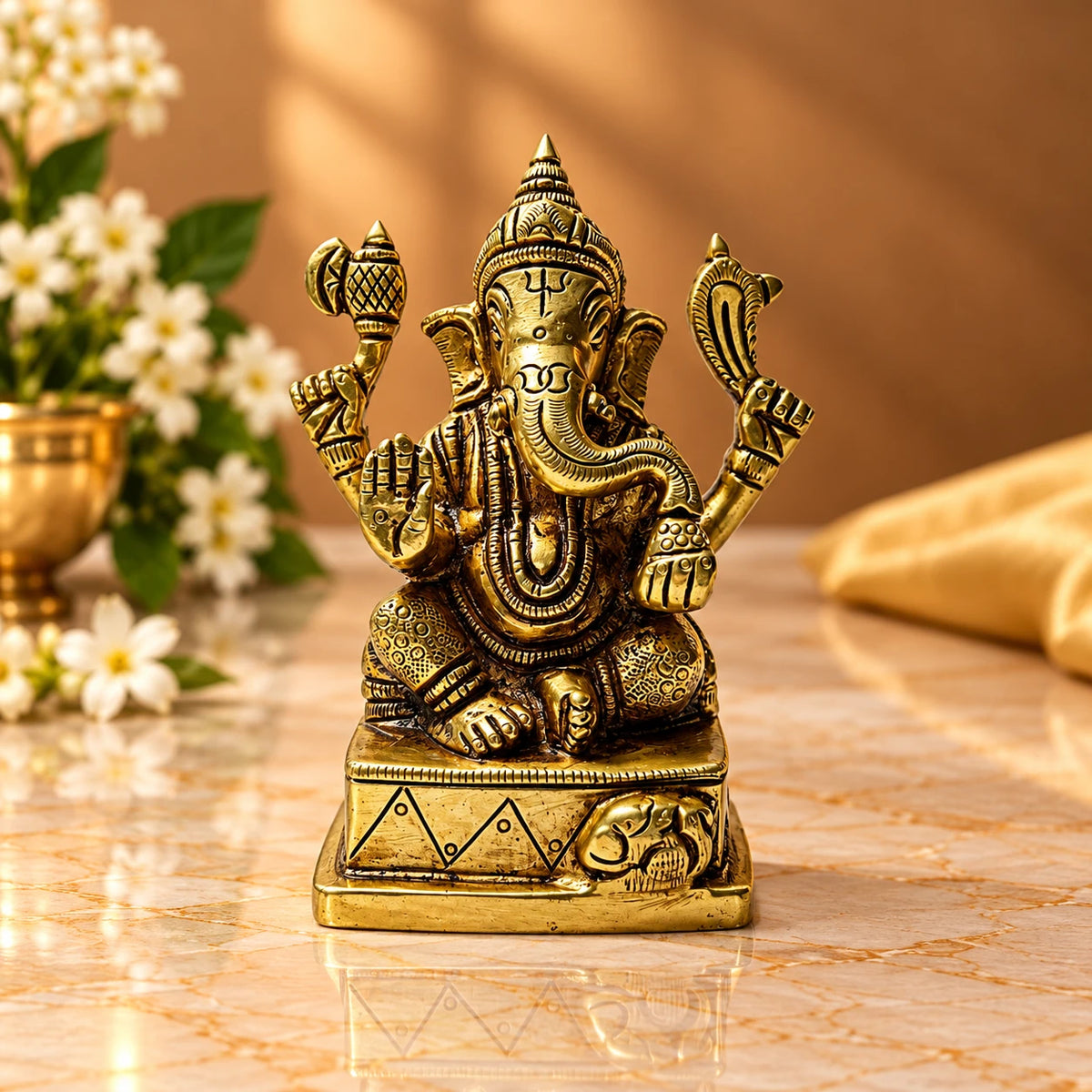 Ganesh Idol - Brass