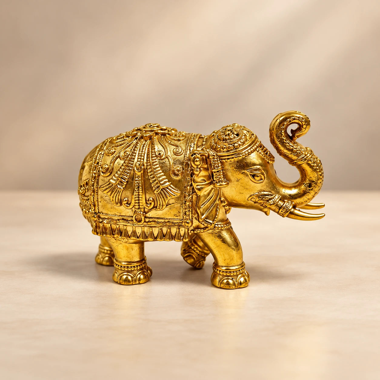 Elephant Statue - Brass