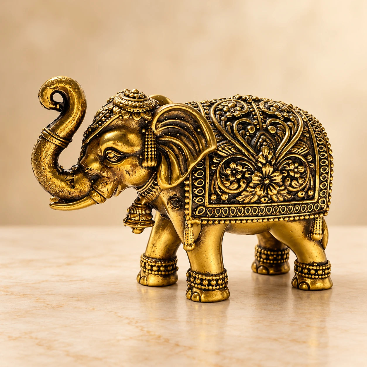 Elephant Statue (Antique) - Brass
