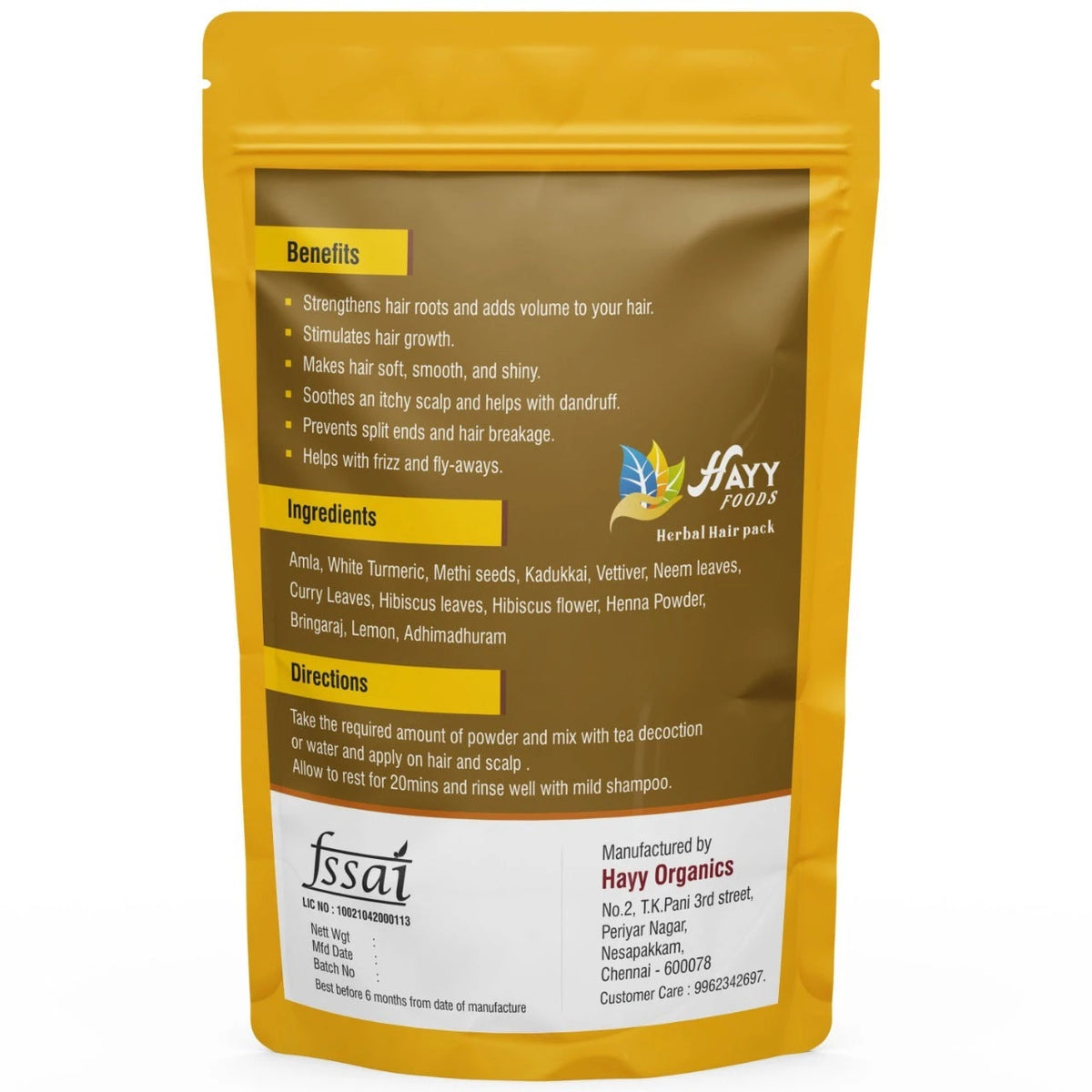 Herbal Hair Pack � Nourishing Weekly Treatment with Natural Herbs