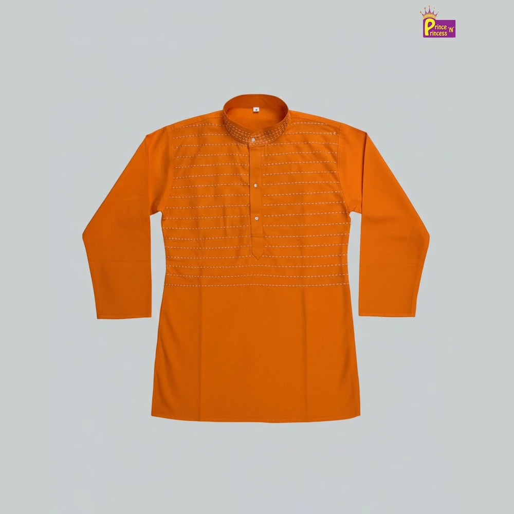 Boys Kurta Pajama in Orange KP205