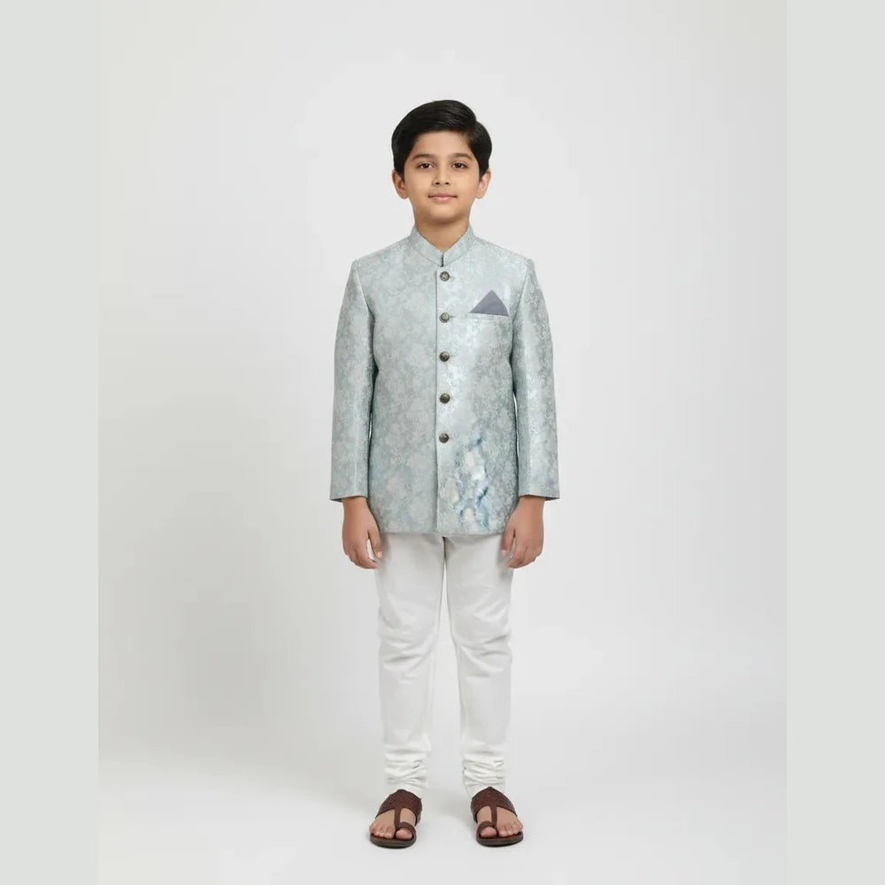 Boys Overcoat Sherwani in Blue KP155
