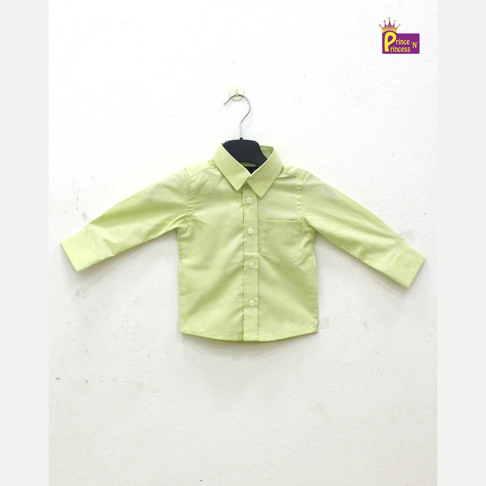Kids Green Full sleeve shirt ST198