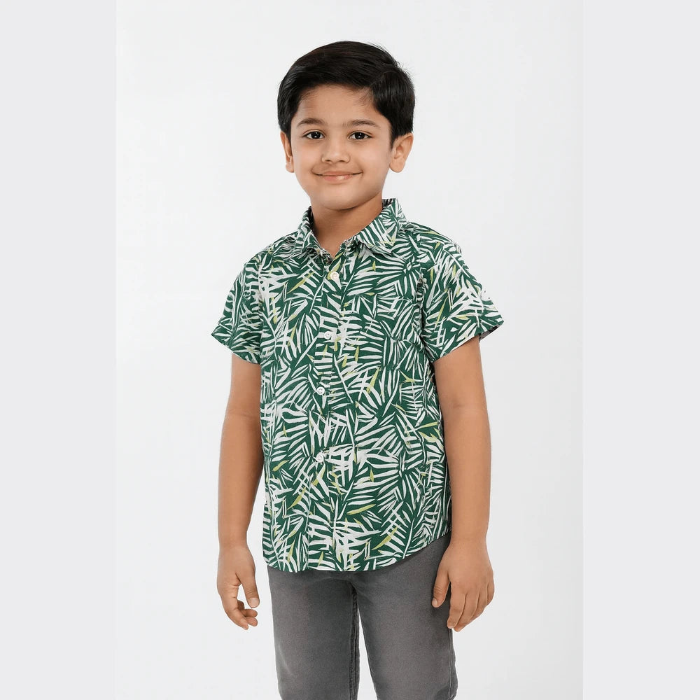 Kids Green Trendy shirt ST208