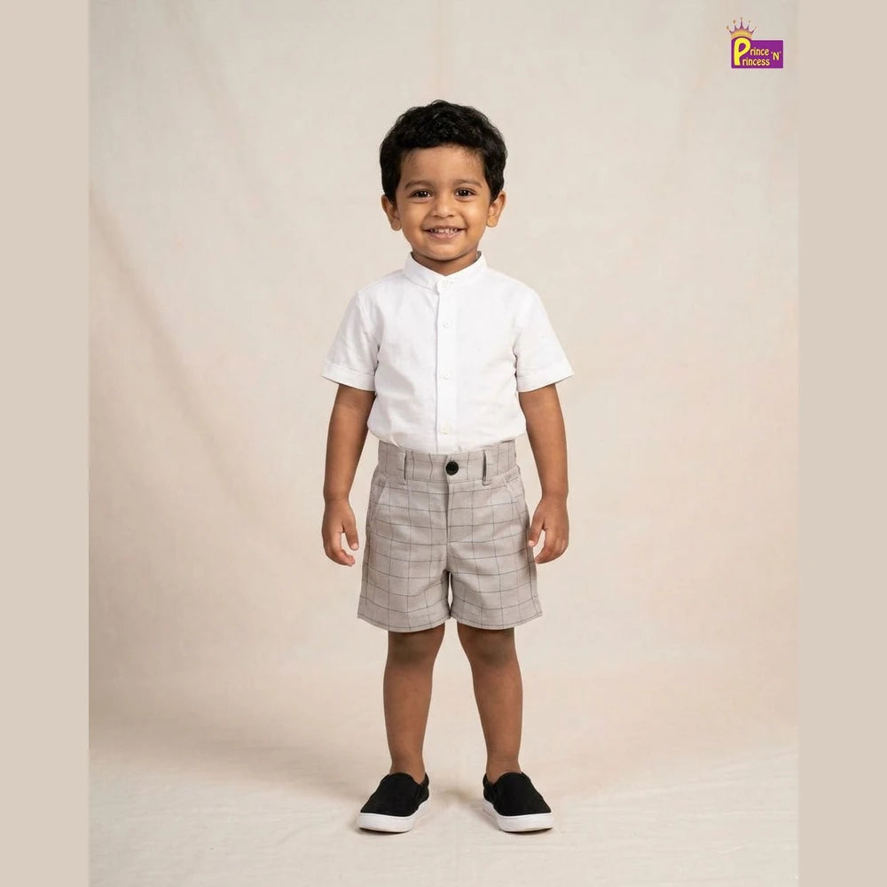 Kids Lycra Trousers in Grey SH035