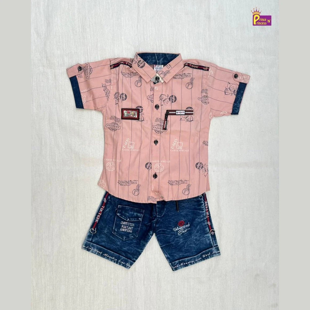 Kids Printed half Sleeve shirt ST216