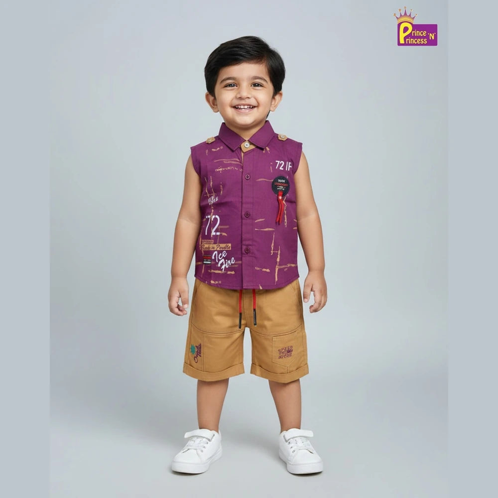 Kids Printed half Sleeve shirt ST217