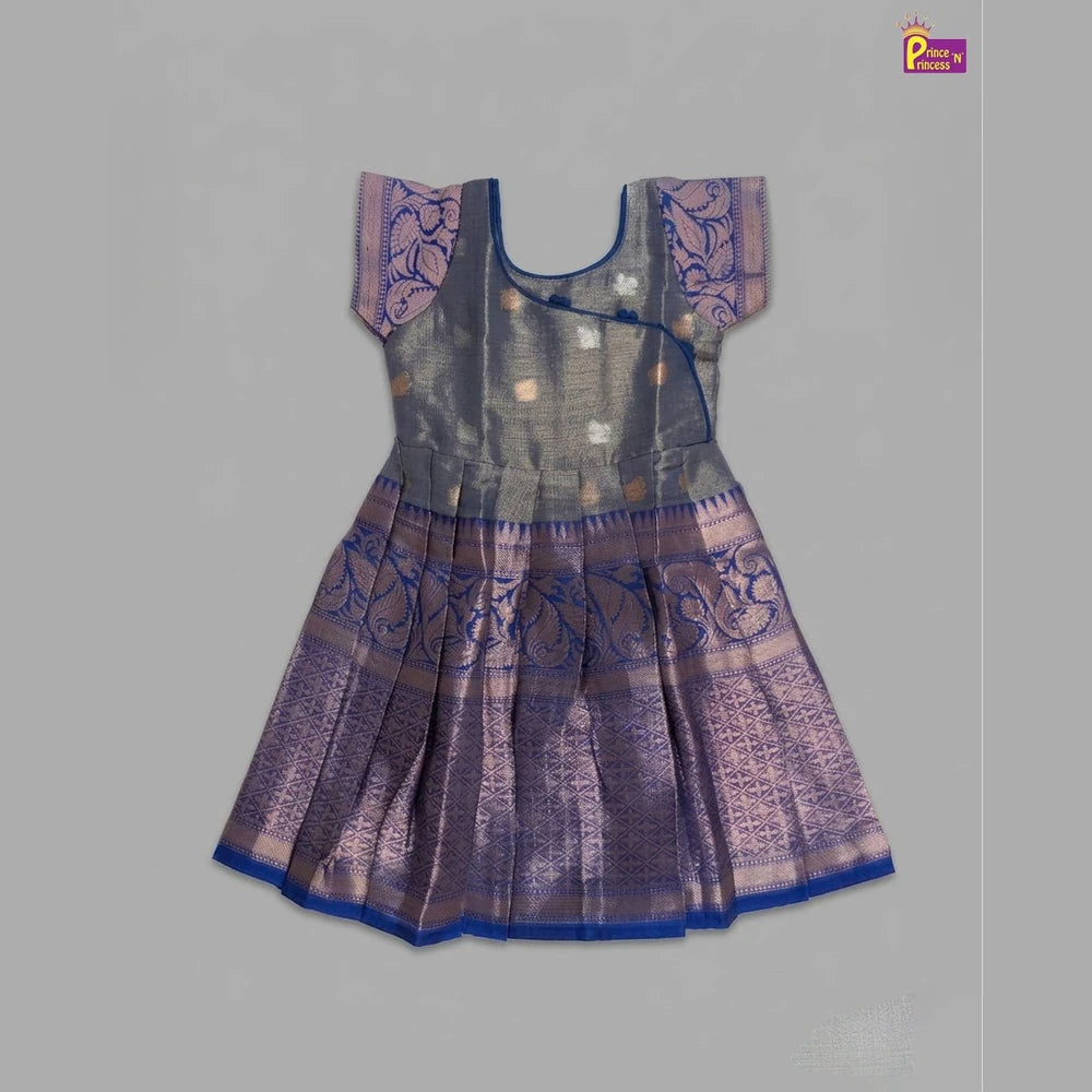 Kids Traditional Blue Party Frock PG498