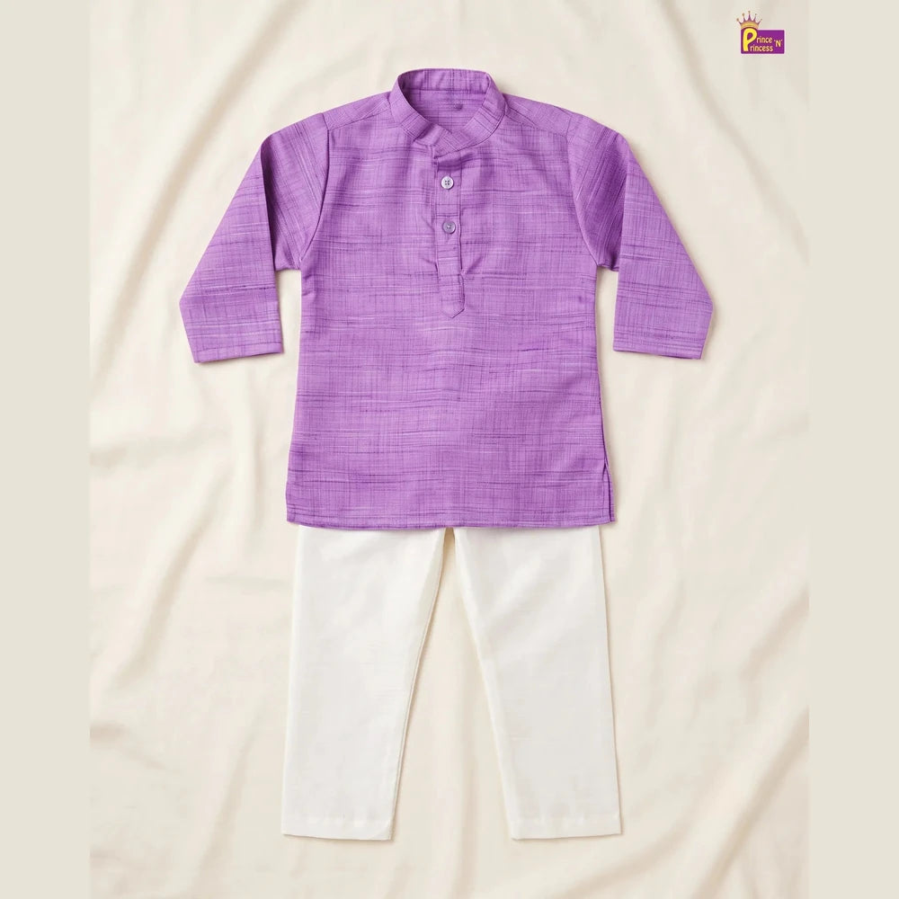 Lavender Boys Kurta Set | Indian Traditional & Festive Wear KP178