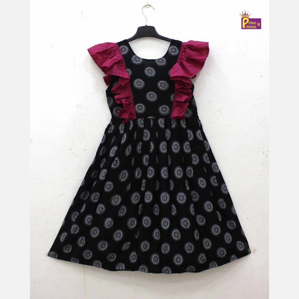 Prince N Princess Black Cotton Frock CF249 (Copy)
