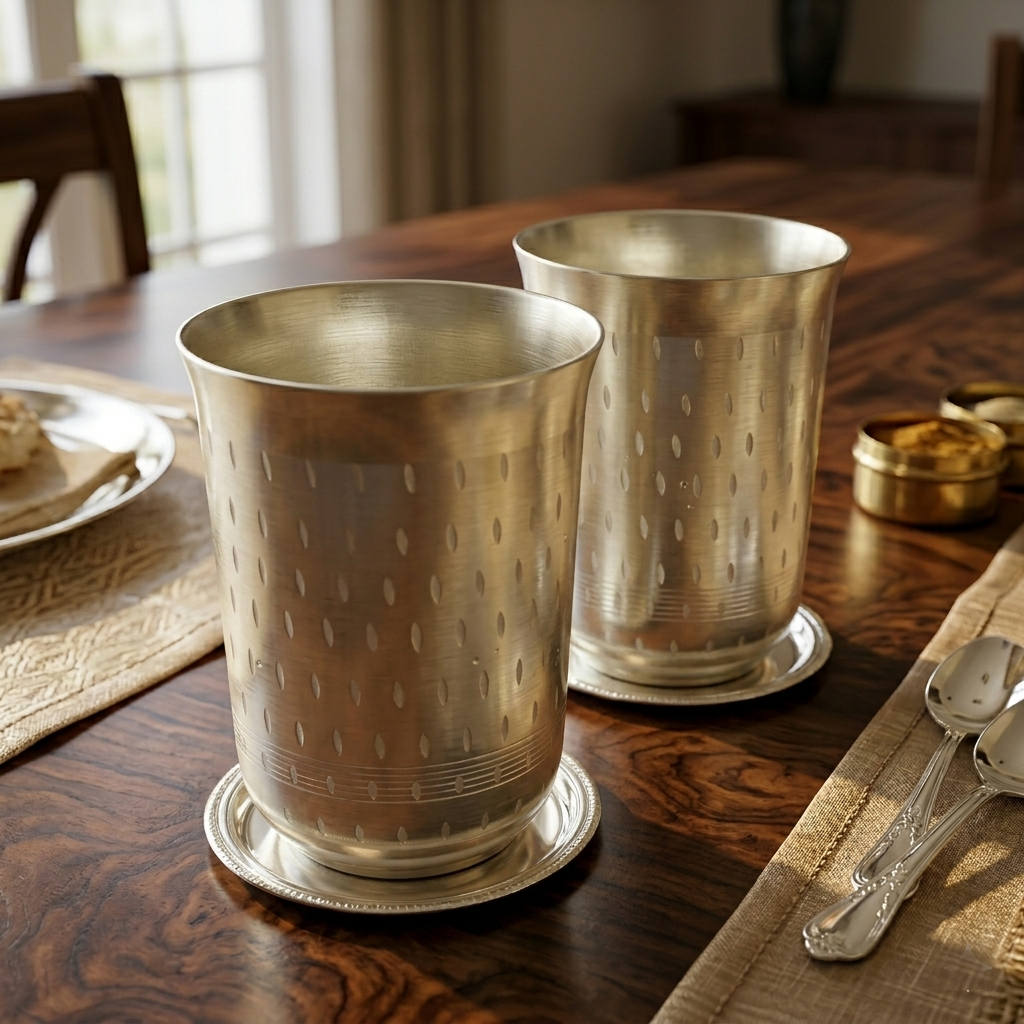 German Silver Gs Glass