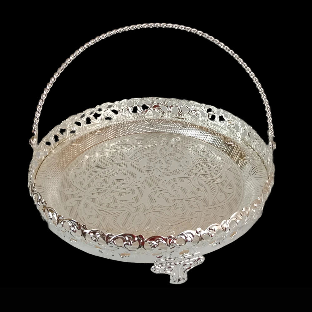 German Silver Pooja - Tray