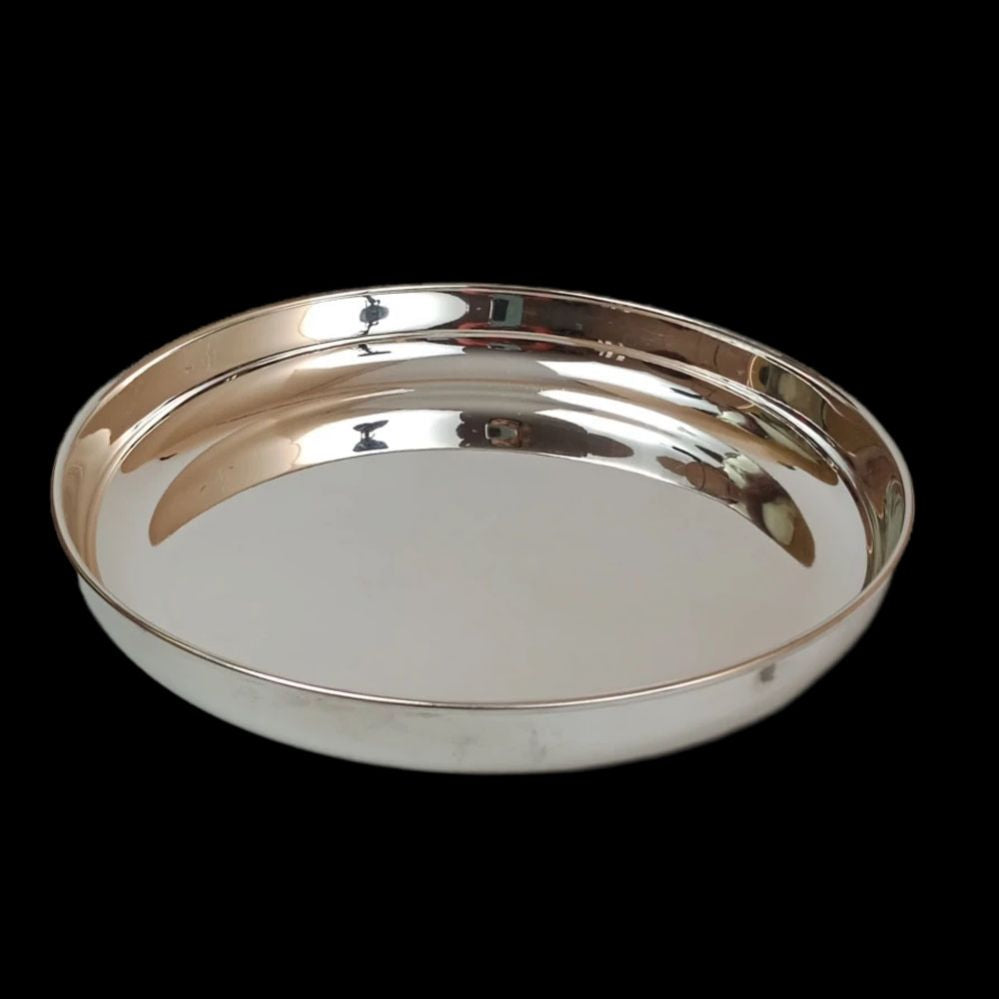 German Silver Plate-Plain 8 inch