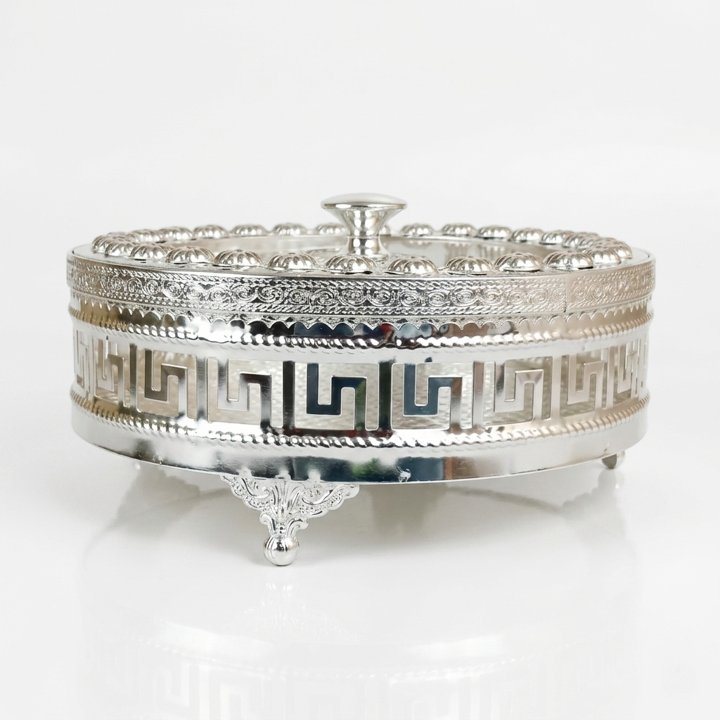 German Silver Dry Fruit Box