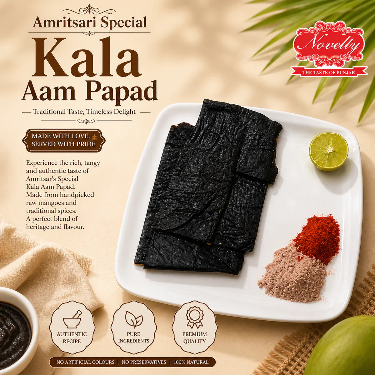 Novelty Sweets Amritsari Special Kala Aam Papad