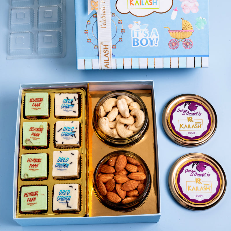 Kailash Sweet's Baby Boy Sweets & Dry Fruit Box