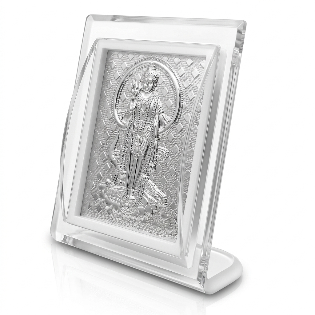 German Silver Tabletop Embossed Frame