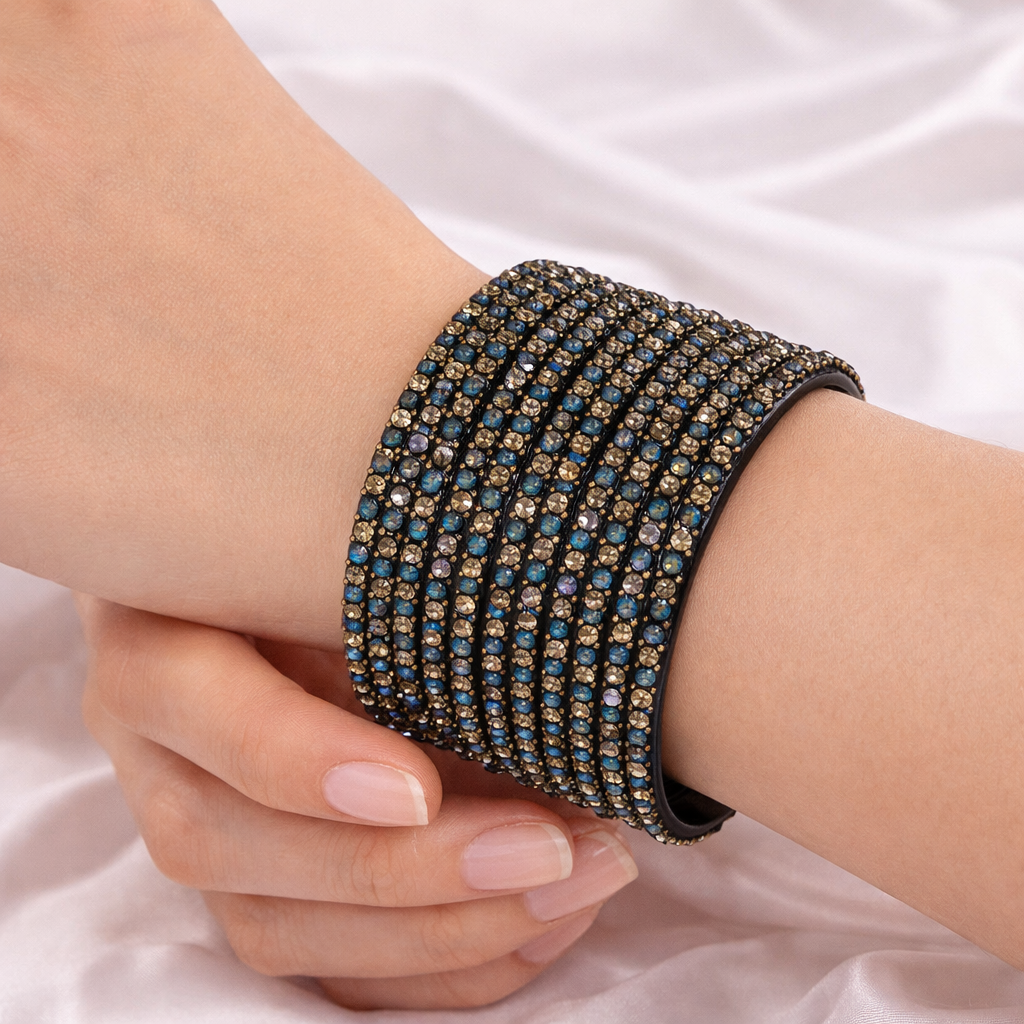 Glass Bangles - Black 2