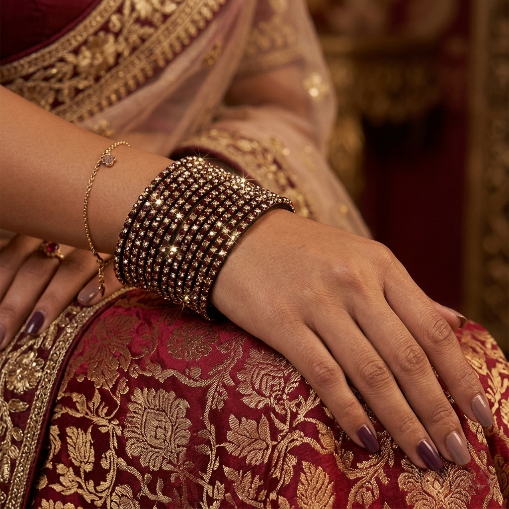 Glass Bangles - Brown 1