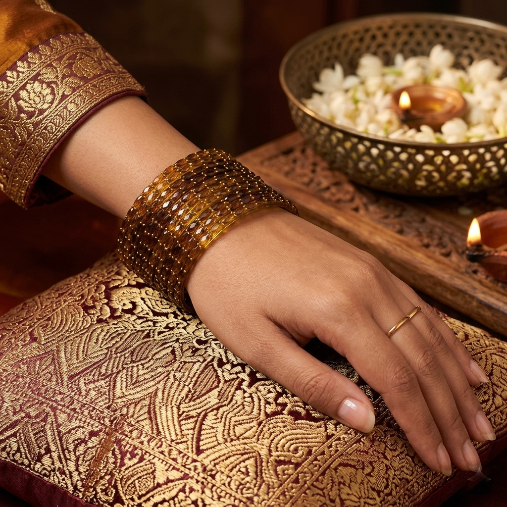 Glass Bangles - Brown 4