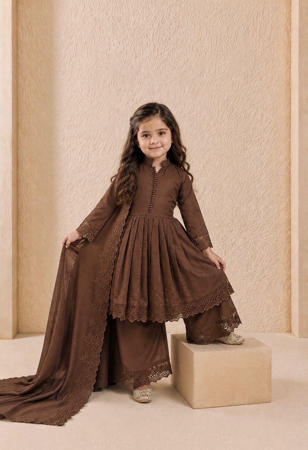 Omkar Creation's Kids Gown Set