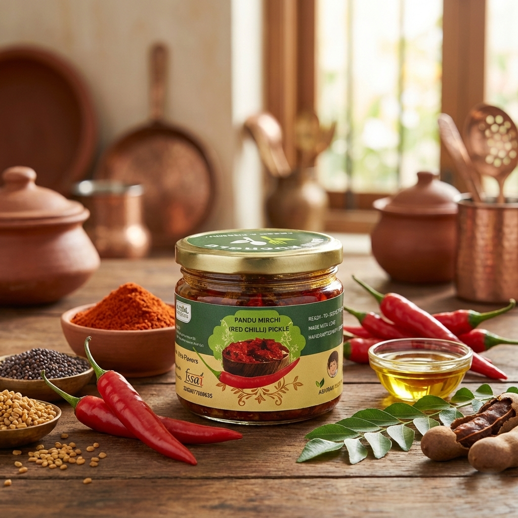 Abhi Ruchulu Pandu Mirchi (Red Chilli) Pickle