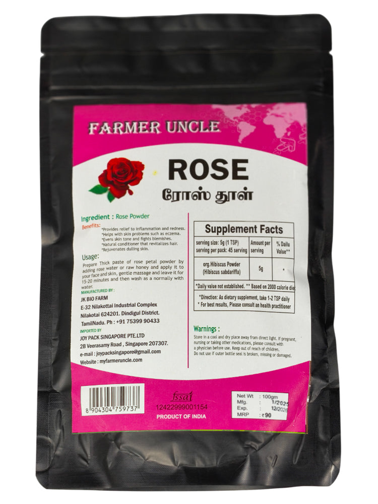 Farmer Uncle's Rose Powder