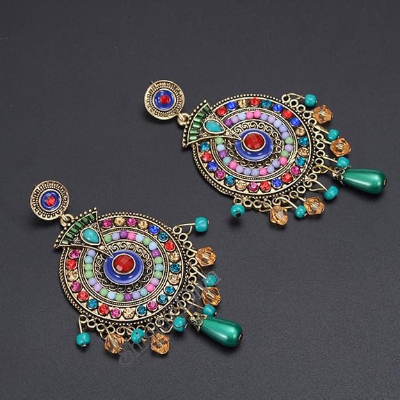 Shining Diva Fashion Jewellery Latest Bohemian Fancy Party Earrings for Women and Girls