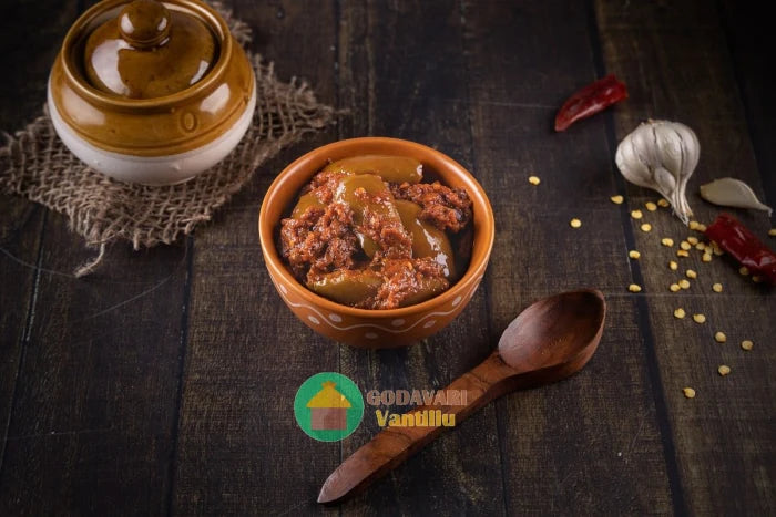 Godavari Vantillu Vankaya Avakaya (Brinjal Pickle)
