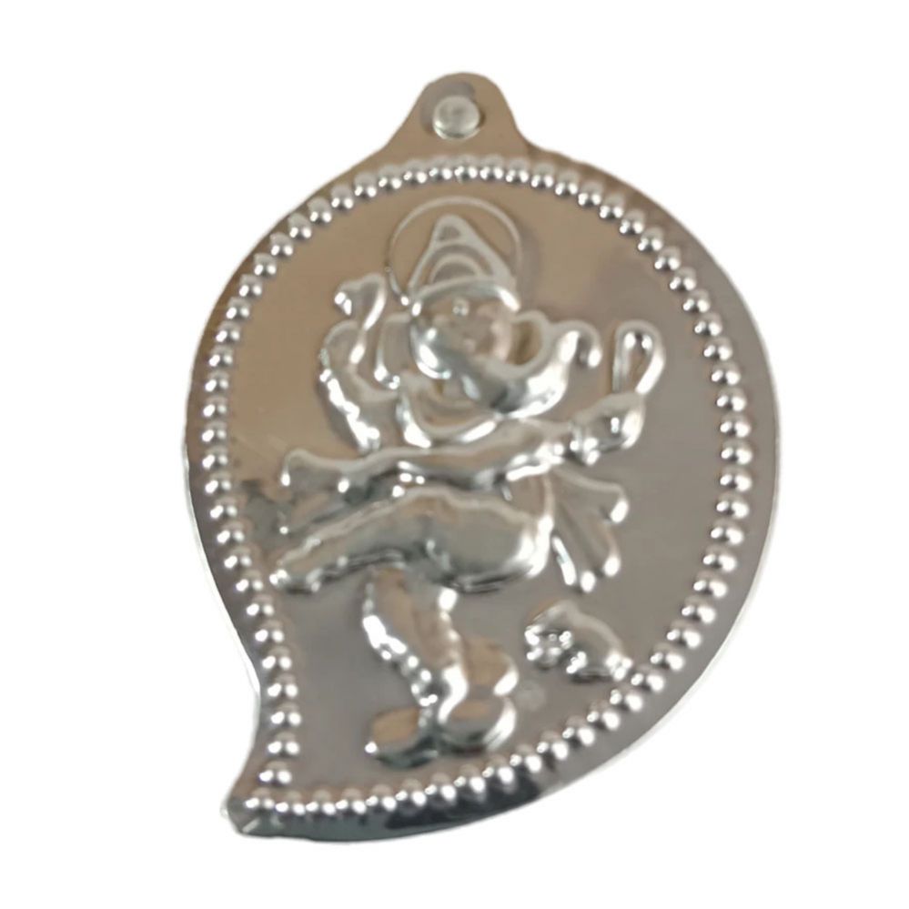 German Silver Kumkum - Lid Ganesh
