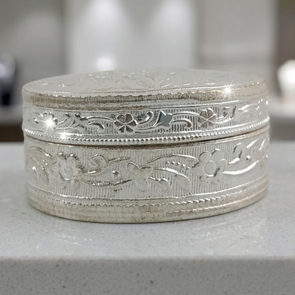 German Silver Kumkum-Oval