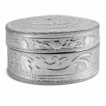 German Silver Kumkum-Round