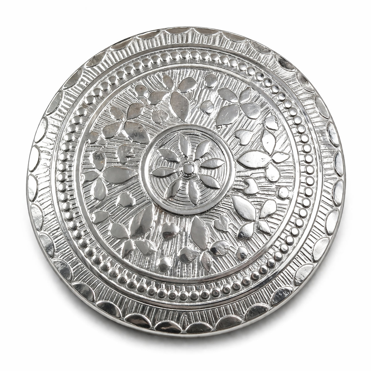 German Silver Kumkum-Round