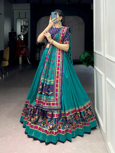 Vastra Creation's Elegant Tussar Silk Lehenga Choli Set