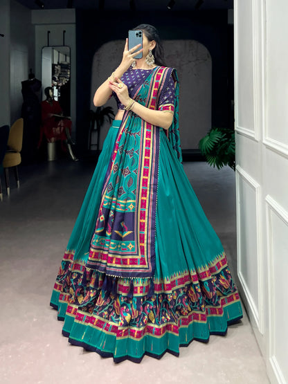 Vastra Creation's Elegant Tussar Silk Lehenga Choli Set