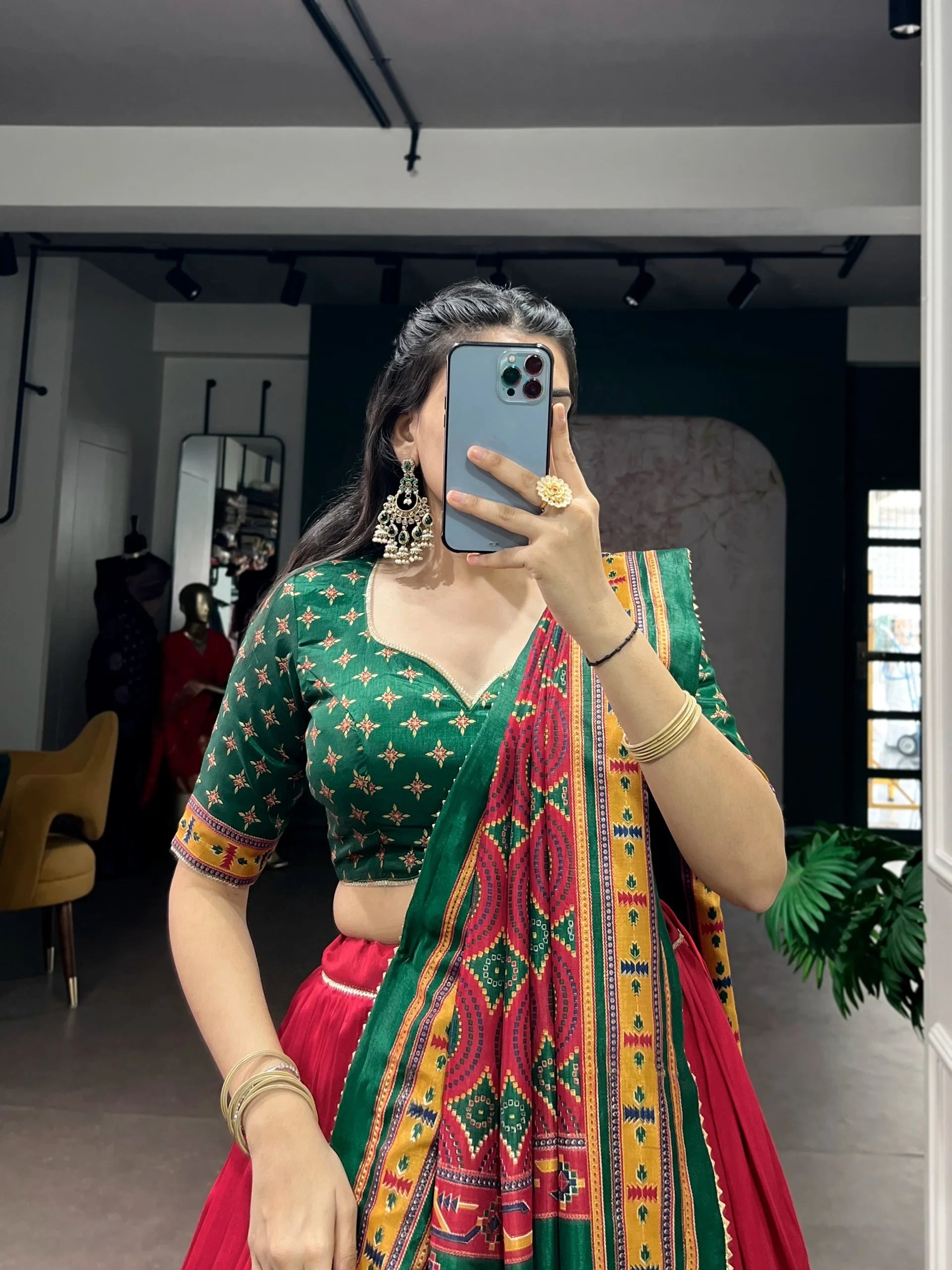 Vastra Creation's Elegant Tussar Silk Lehenga Choli Set